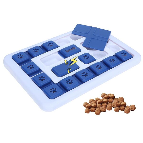 Pet Puzzle Toy Dog Cat Slow Feeder Leaking Sound Making Chew Toy Durable Safe
