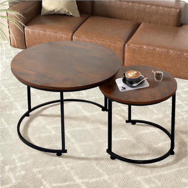 2-Piece Nesting Coffee Table - Walnut