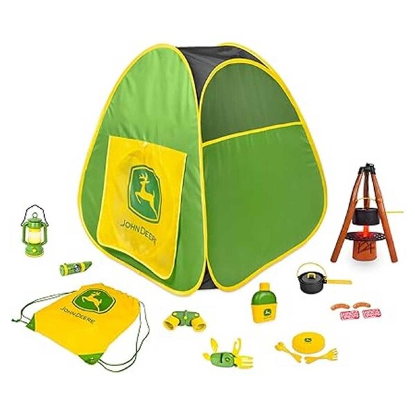 John Deere Pop-Up Camping Tent with Accessories