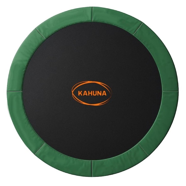Kahuna 10ft Replacement Trampoline Safety Pad Cover and Jumping Spring Mat in Green