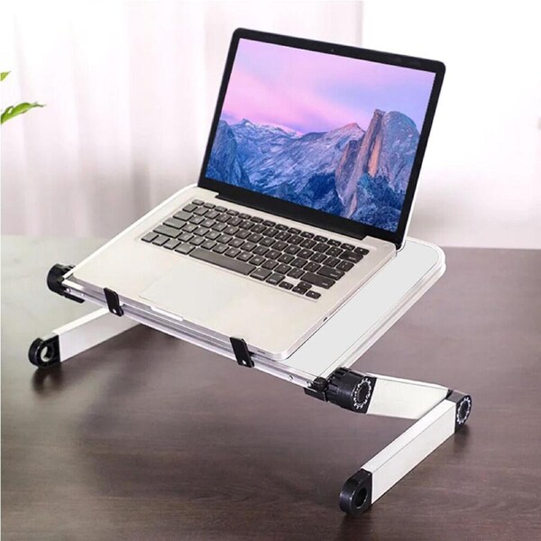 Adjustable Laptop Desk Stand Portable Folding Aluminum Ergonomic Lap Desk Stand