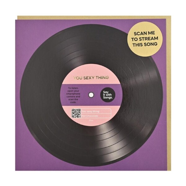 Say It With Songs Greeting Card You Sexy Thing Hot Chocolate 16.5x16.4cm