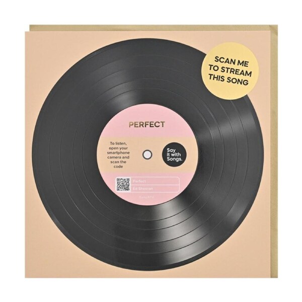 Say It With Songs Greeting Card Perfect Ed Sheeran 16.5x16.4cm