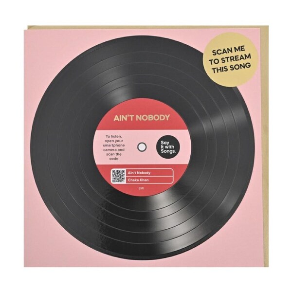 Say It With Songs Greeting Card Ain't Nobody 16.5x16.4cm Pink