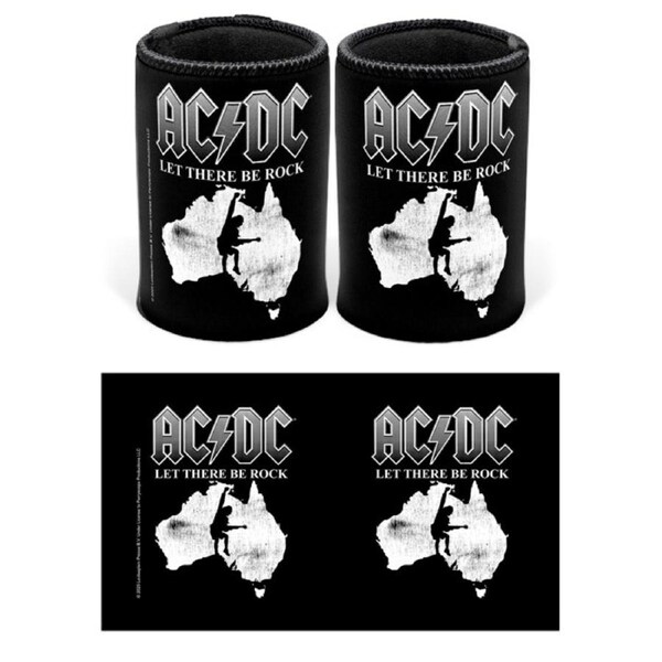 ACDC Can Cooler Stubby Holder Let There Be Rock