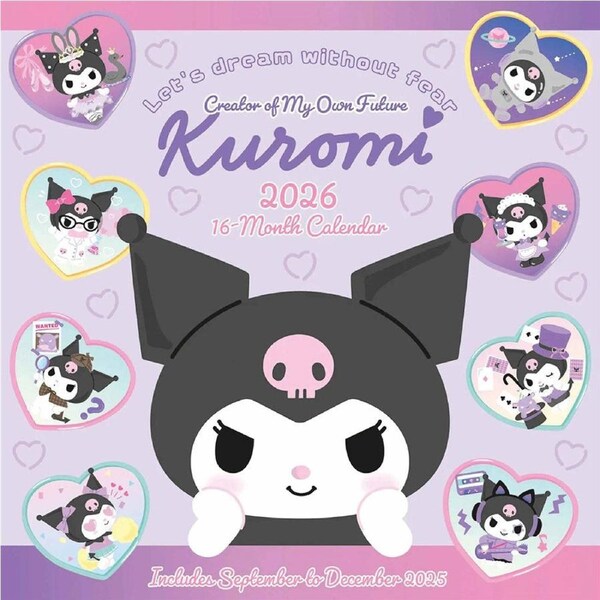 Kuromi Square Calendar 2026
