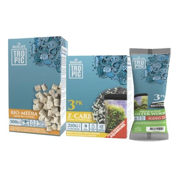Bioscape Tropic Nano 24L Aquarium Refresh Pack (3pk)