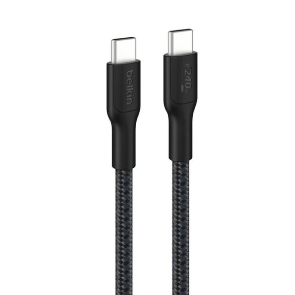 Belkin CAB025FQ3MBK USB cable USB 2.0 3m USB-C Black