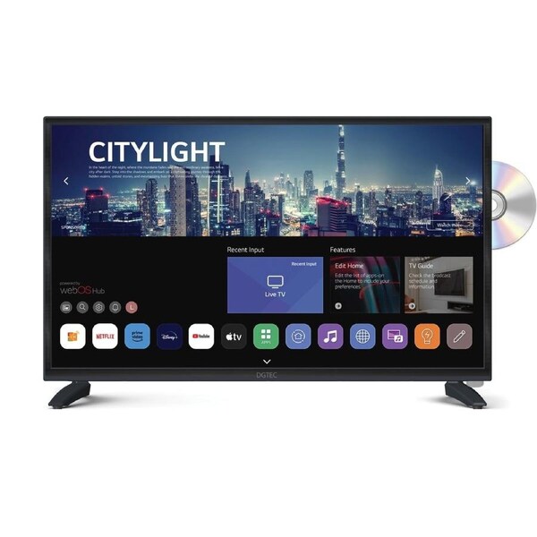 DGTEC 24" HD TV WebOs with DVD Combo