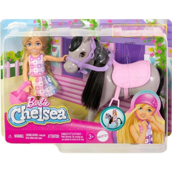 Barbie Chelsea and Pony HTK29