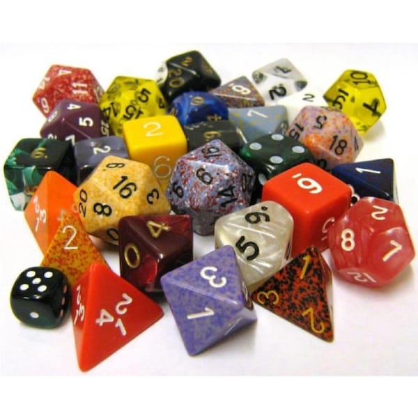 Chessex Assorted Loose Dice 6 for $9.95