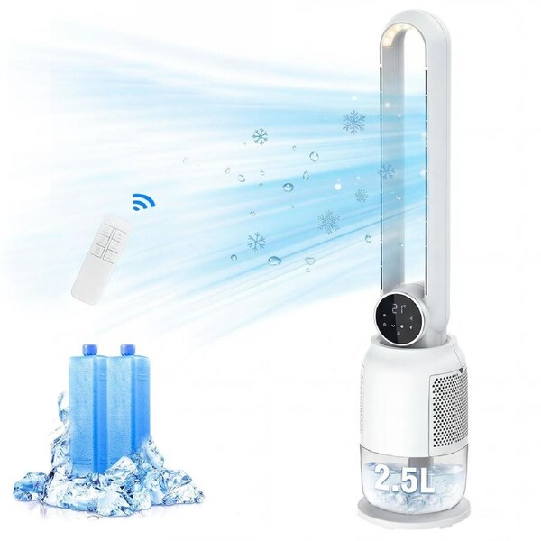 Advwin Portable Air Conditioner with 2.5L Water Tank, 3 Speeds, LED Night Light