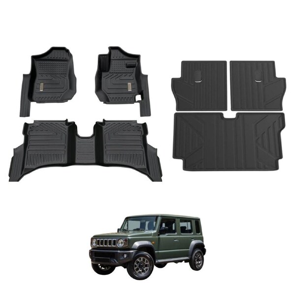 5D Car Floor Mats Boot Liner for Suzuki Jimny XL 5-Door Auto 2023-Onwards