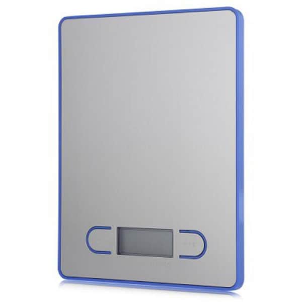 5Kg Stainless Steel Electronic Kitchen Scale 1G Graduation Backlit Lcd 5000G - Blue Blue