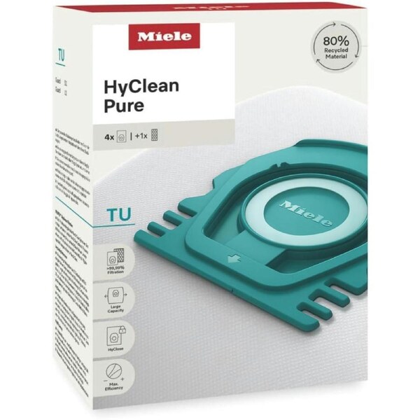 Miele Bags-Guard S1 & L1, Genuine HyClean Pure Vacuum Cleaner Dust Bag