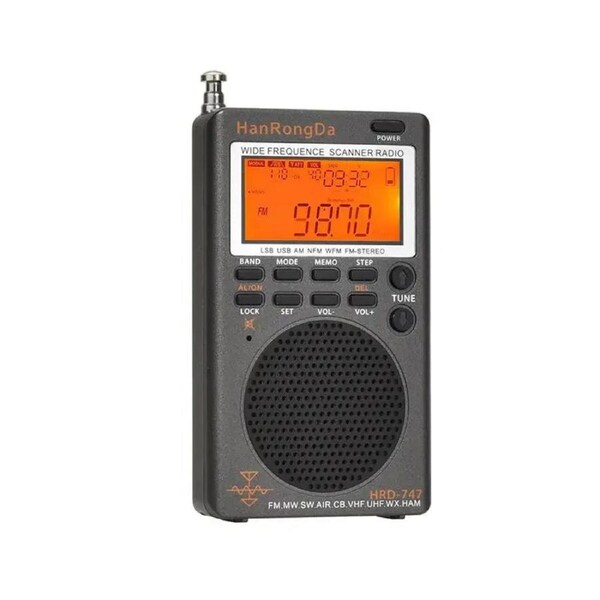 Full-Band Mini Digital Stereo Radio Black