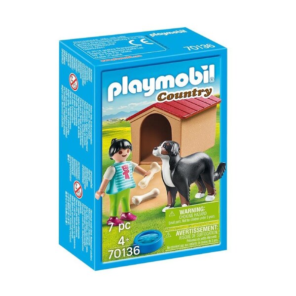 Playmobil Country Dog with Doghouse 7pc 70136
