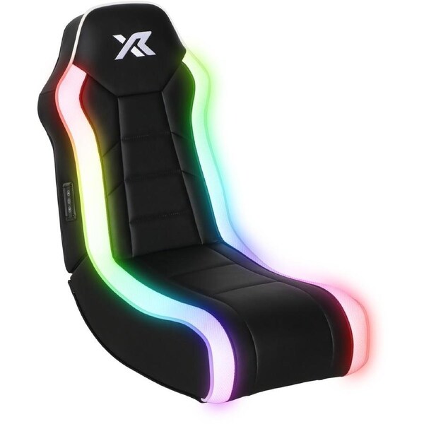X Rocker Orbit RGB Floor Rocker LED Gaming Chair with App-Controlled Lighting - Black