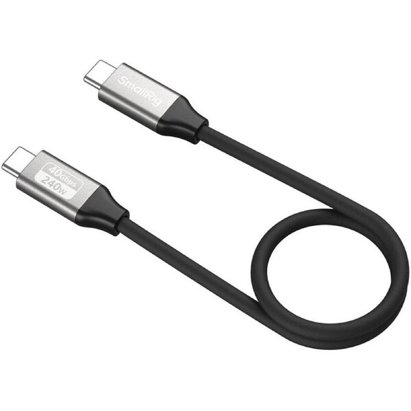 SmallRig USB-C Data Cable (Straight to Straight, 35cm / 13.8in) (40Gbps + 240W + 8K)