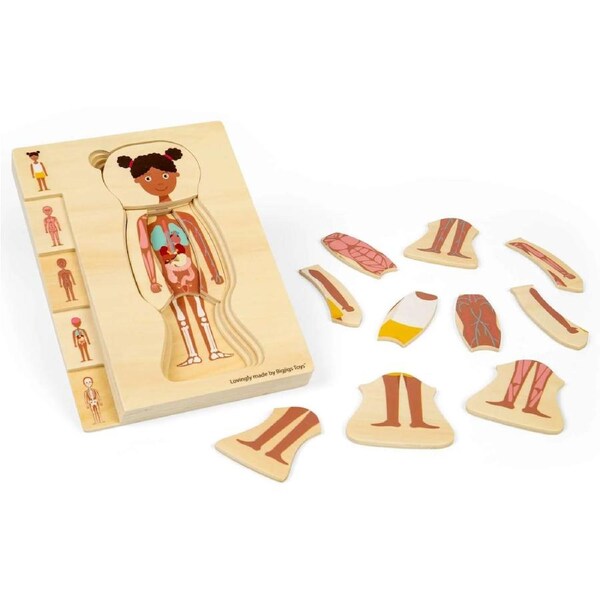 Bigjigs - Anatomy Puzzle - Girl