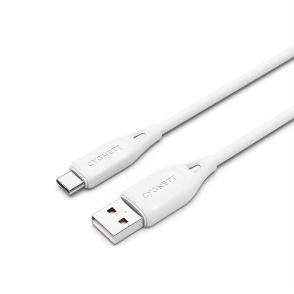 [CY4688PCUSA] Cygnett Essentials (Gen 2) 1m USB-C to USB-A Cable - White