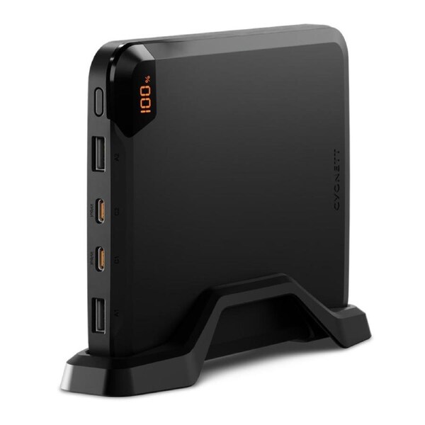 Cygnett VertPWR 100W Laptop Power Bank 25K + Stand - Obsidian [CY5128PBCHE]
