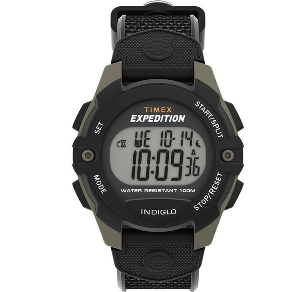 Timex Expedition Black Green 41mm Digital Sports Watch TW4B28500