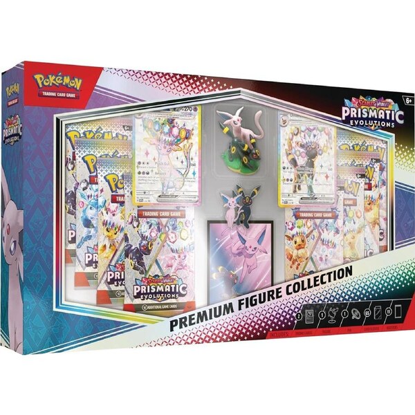 Pokemon TCG Scarlet & Violet Prismatic Evolutions Premium Figure Collection
