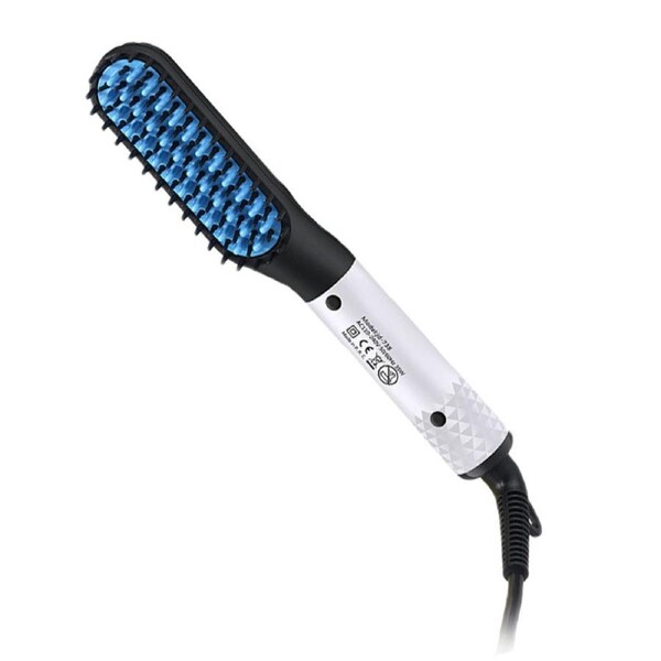 Nevenka Beard Straightener for Men Quick Heated Styling Comb for Travel and Home-Blue
