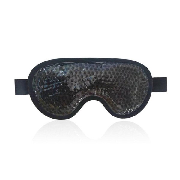 Nevenka Reusable Gel Sleeping Ice Eye Mask for Headache Stress Relief-Black