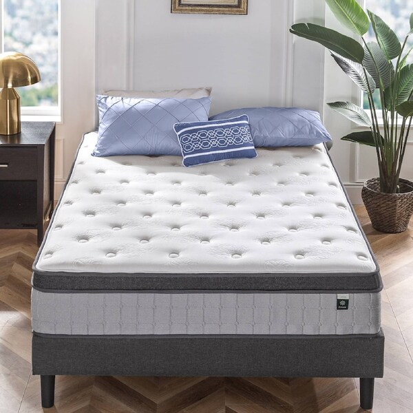 Zinus 30cm Luxury Medium Pocket Spring Mattress Single