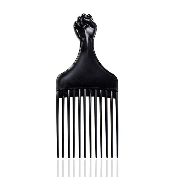 Nevenka Black Afro Comb Hair Pick for Curly Hair Detangle Wig Braid Hair Styling Comb