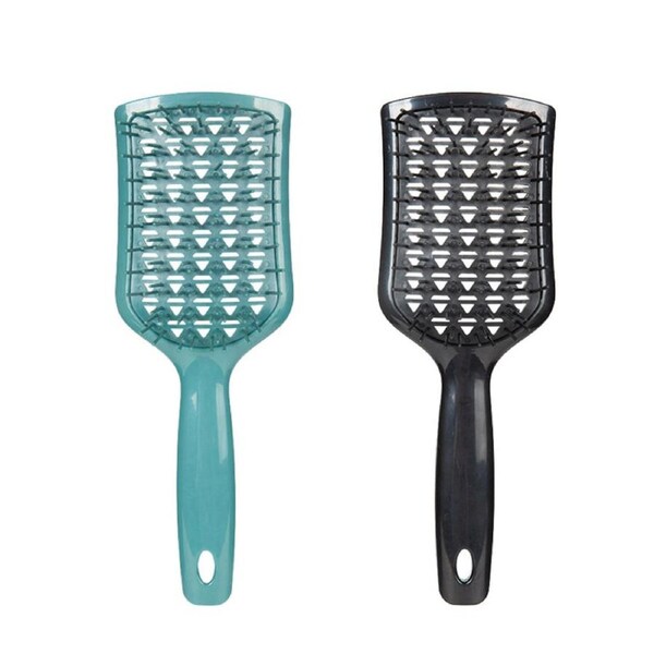 Nevenka 2PACK Detangling Scalp Brush Untwisted Haibrush Anti-static Massage Paddlebrush for Men and Women-Green Black