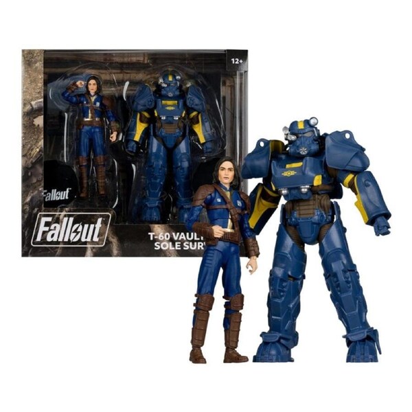 Fallout 4 T-60 Vault Tec and Sole Survivor 7 inch Action Figure 2 Pack