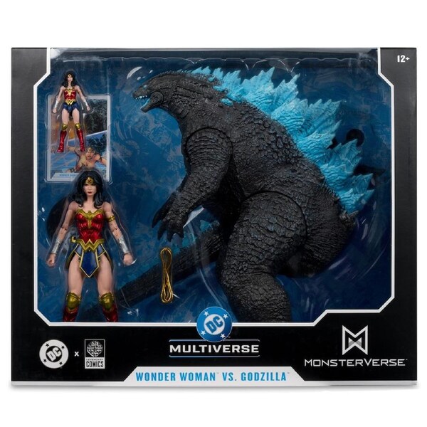DC Multiverse Wonder Women vs Godzilla (JLA vs Godzilla vs Kong) Action Figure 2 Pack