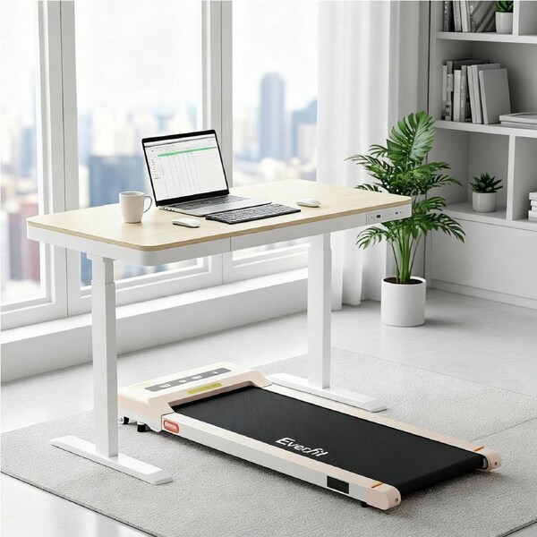 Artiss Electric Treadmill with 120cm Automatic Standing Desk Walking Pad 360mm