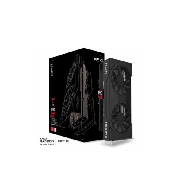 XFX Swift AMD Radeon RX 9060XT OC Gaming Edition with 16GB GDDR6 HDMI 2xDP, AMD RDNA 4 (RX-96TSW16BQ)