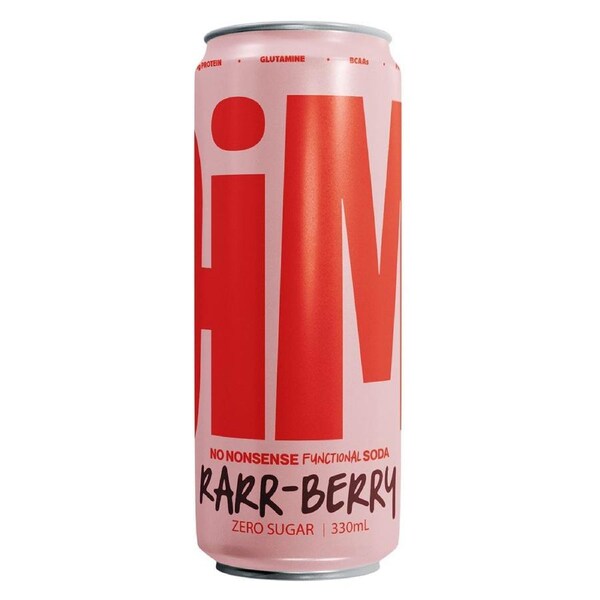 JiM Protein + Prebiotic Functional Soda No Sugar Rarr-Berry 330ml