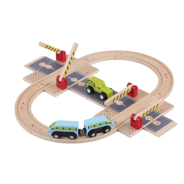 Wooden Road Junction Set