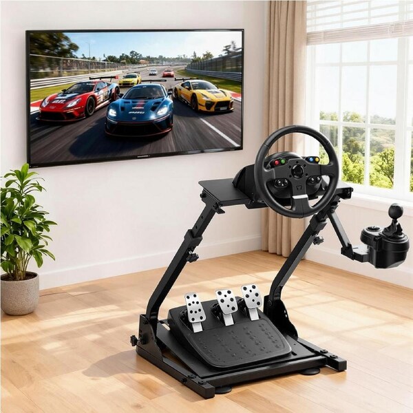 Artiss Racing Simulator Stand Foldable Racing Wheel Stand for Logitech ...