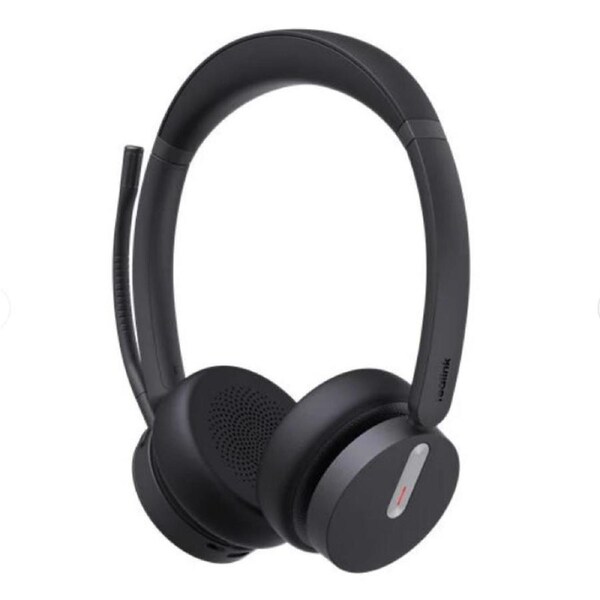 Yealink Wireless (Bh70) Ms Stereo Bluetooth Headset Bt51 Dongle, Black, C to a Adapter