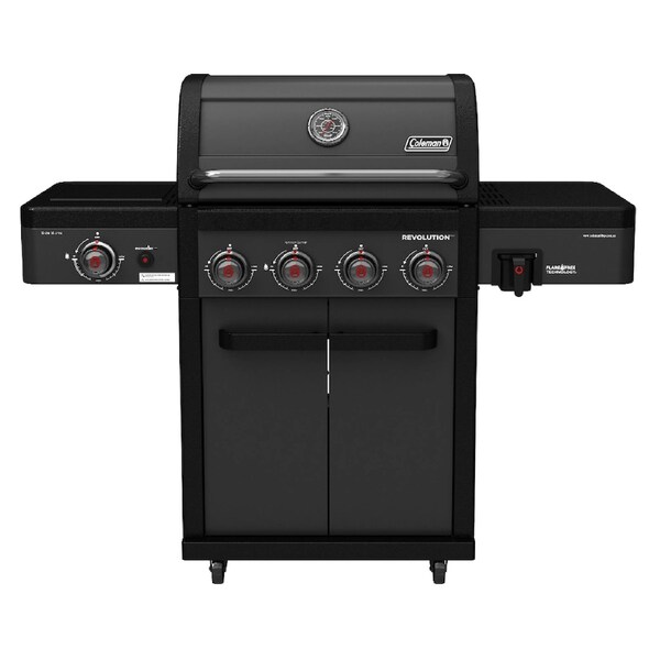 Coleman Revolution 4 Burner BBQ w/Side Burner Black Matte