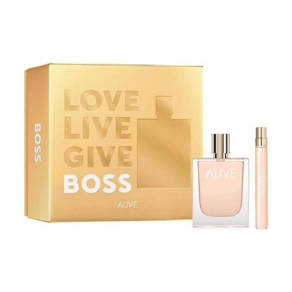 2pc Hugo Boss Alive Women 80ml EDP 10ml EDP Travel Spray Gift Set