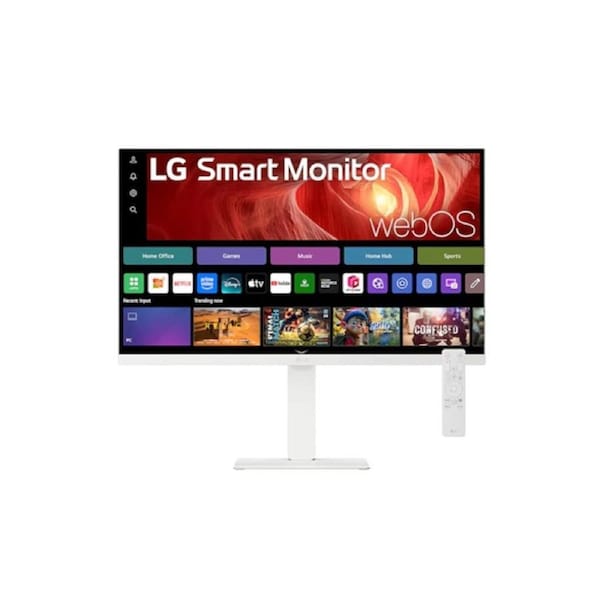 Lg Smart Monitor 27"(16:9) Uhd Ips, Hdmi(2), Usb-C(65w), Hdr10, H/adj, Tilt, Vesa, 3yr