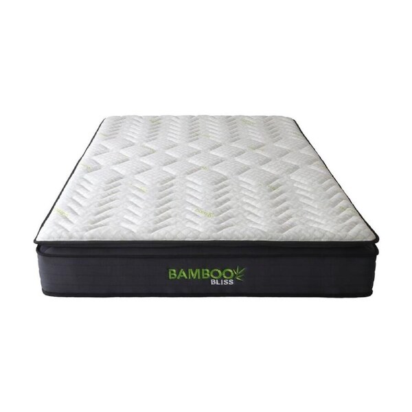 Bamboo Bliss Comfort Pocket Spring and Memory Foam Medium Plush Mattress Queen