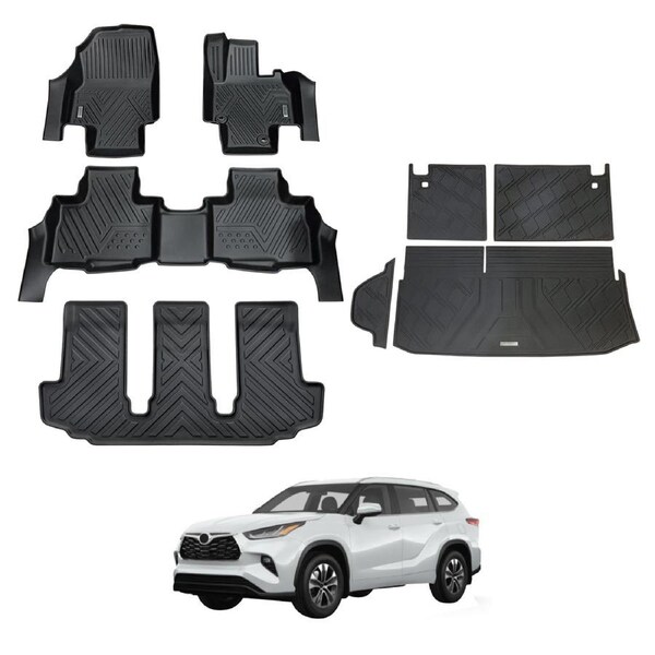 5D Car Floor Mats Boot Liner for Toyota Kluger 2021-Onwards