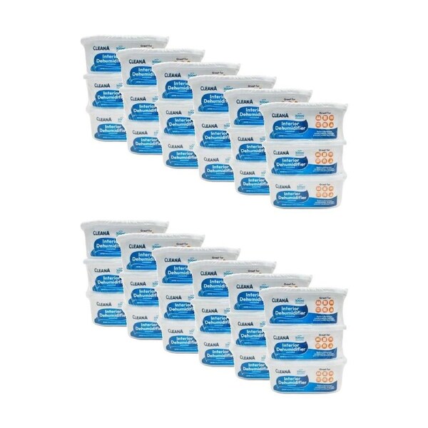 12x 3PK Cleana Interior Dehumidifier Indoor Moisture/Mould Prevention 300ml