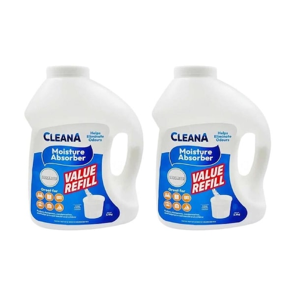 2PK Cleana Dehumidifier Refil Mould Prevention 3.4kg Various Scents Assorted