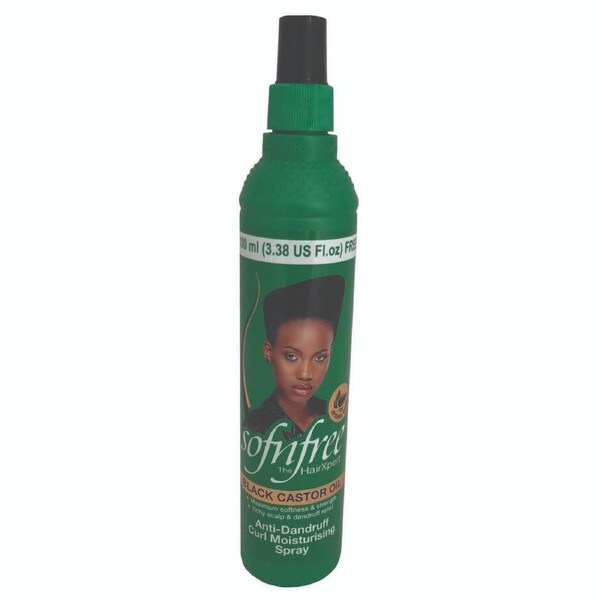 Sofn'Free Curl Moisturising Spray Black Castor Oil Anti Dandruff 350mL(11.84oz)