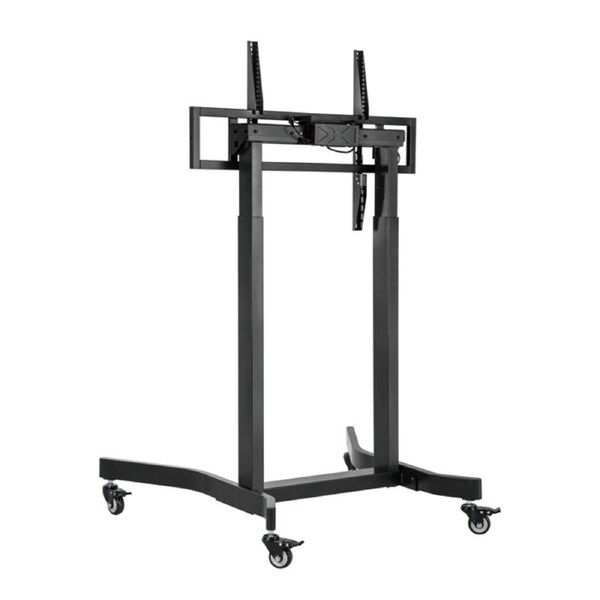 Brateck Standard Motorized TV Cart Fit 55'-100' Up to 120kg- Matte Black , VESA Compatible: 200x200 up to 800x600 LS